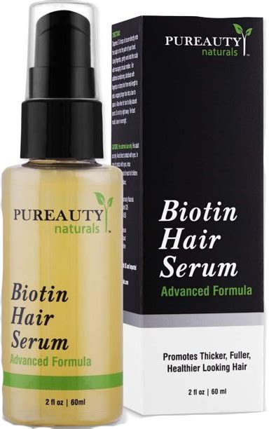 Biotin Hair Growth Serum by Pureauty Naturals - Advanced Topical Formula to Help Grow Healthy ...