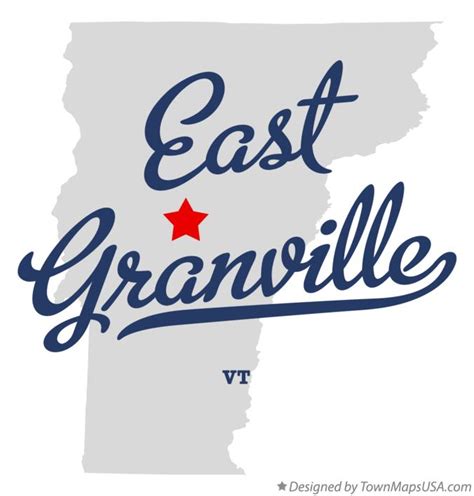 Map of East Granville, VT, Vermont