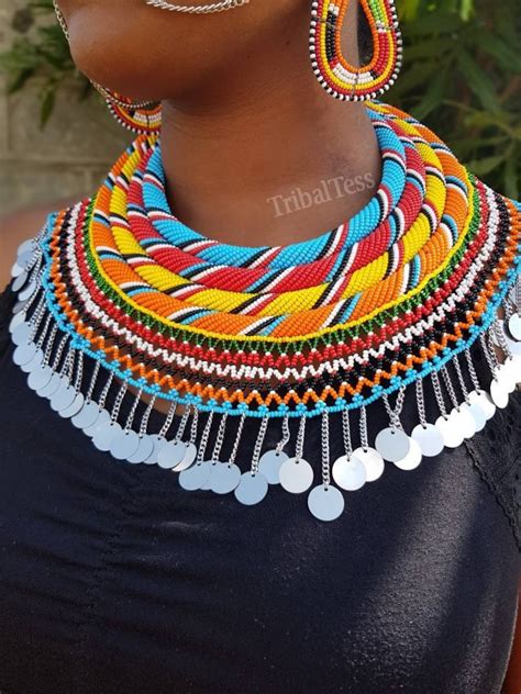 Maasai Samburu Wedding Jewelry African Wedding Necklace With - Etsy UK