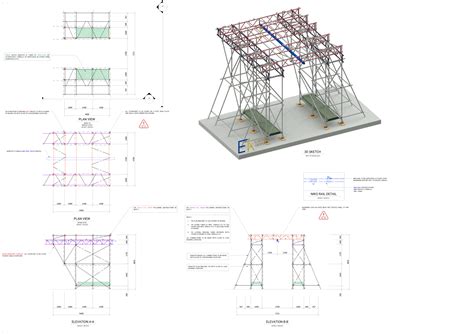 EK Scaffold Design - We provide some of the best Scaffolding Drawings in UK.