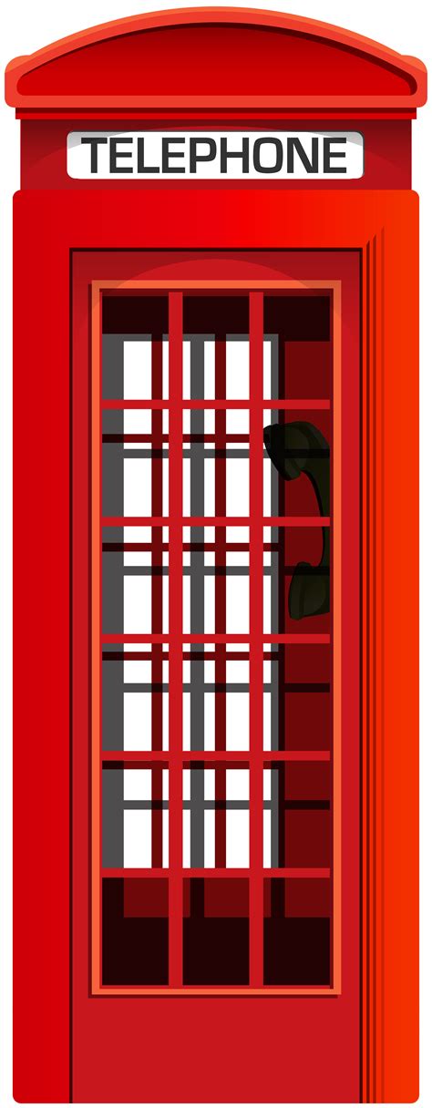 Red Telephone Booth PNG Clip Art - Best WEB Clipart