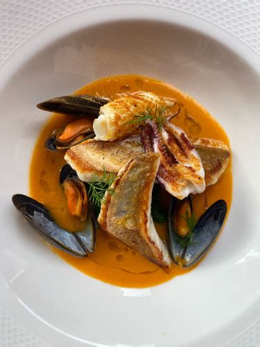 Cornish fish stew with gurnard squid and mussels,