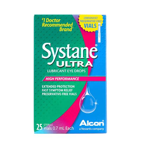 SYSTANE ULTRA Lubricant Eye Drops for Dry Eye Symptoms, 25 Preservative-Free Single Use Vials ...