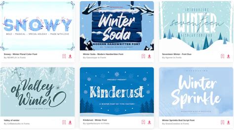 26+ Best Winter Fonts for Cold & Snowy Designs