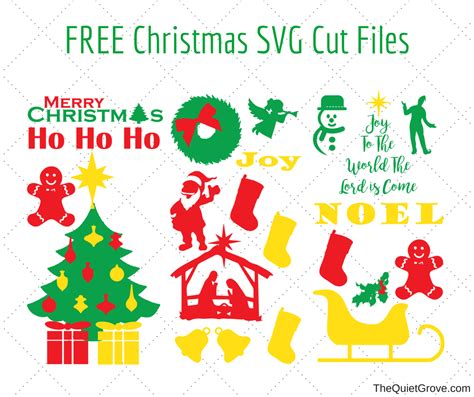 FREE Merry Christmas SVG Cut File (1) ⋆ The Quiet Grove