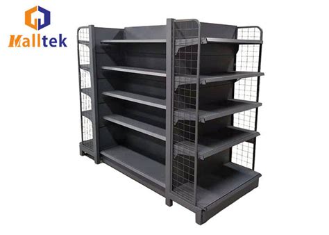 Retail Supermarket Gondola Shelving System Gondola Stand Shelf 5 Layers