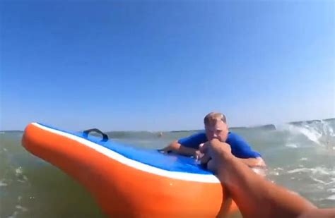 Watch Long Beach Island, NJ Surfer Save Drowning Swimmer