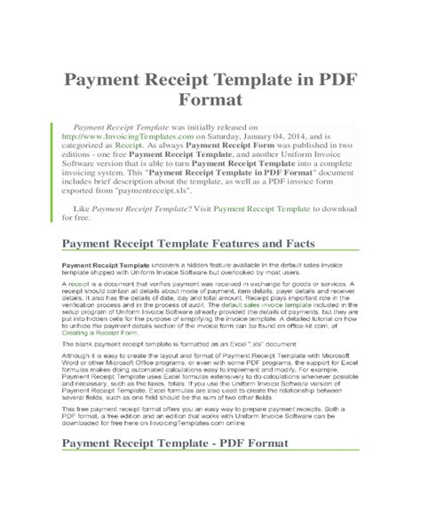 2023 Payment Receipt Fillable Printable Pdf And Forms Handypdf | Images ...