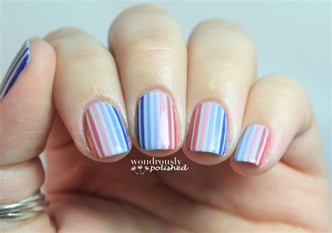 Wondrously Polished: 31 Day Nail Art Challenge - Day 12: Stripes