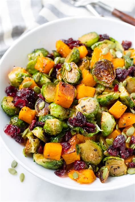 Butternut Squash and Brussels Sprouts Salad - Cooking For My Soul