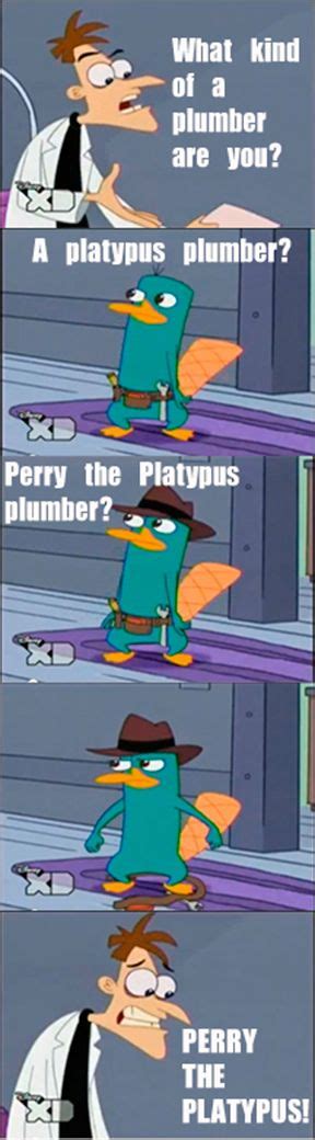 Dr. Doofenshmirtz and Perry the Platypus | Disney funny, Phineas and ferb, Phineas and ferb memes