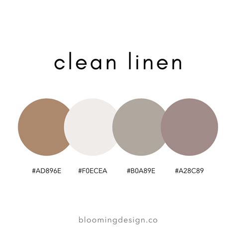 Clean Linen Color Palette in 2020 | Color palette, Pastel colour palette, House color palettes