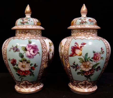 Meissen Porcelain Manufactory (Germany) — Pair Covered Jars, 1730-1733 ...