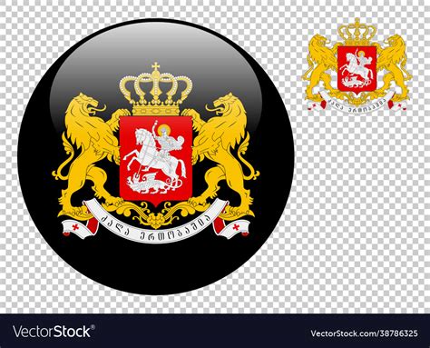 Coat arms georgia Royalty Free Vector Image - VectorStock