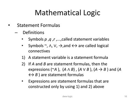 PPT - Mathematical Logic PowerPoint Presentation, free download - ID ...