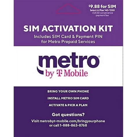 Metro by T-Mobile Bring Your Own Sim Device SIM Kit - Walmart.com