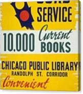 Vintage Chicago Library Poster Painting by David Hinds - Fine Art America