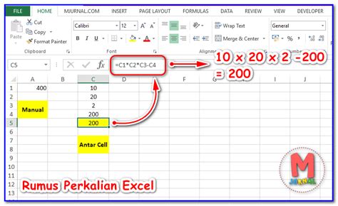 Rumus Perkalian di Excel: Simbol (*) Hingga Fungsi PRODUCT - M Jurnal