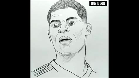 Marcus Rashford Drawing Easy