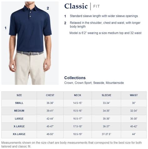 Size Charts – Golf Styles