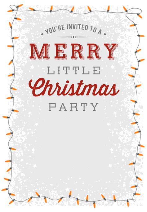 Free Christmas Party Invitation Templates Word Free Christmas Bridal ...