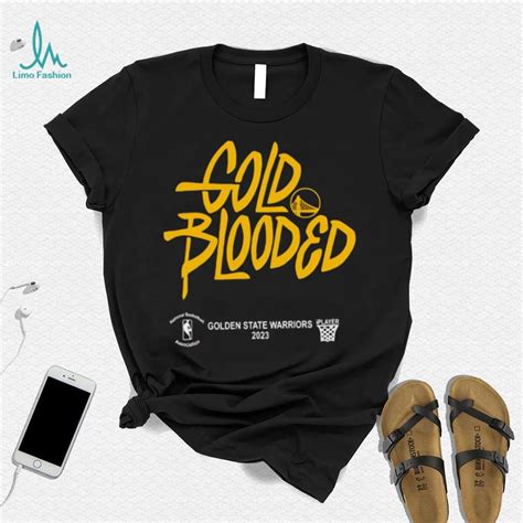 Golden State Warriors 2023 Playoffs Gold Blooded logo shirt - Limotees