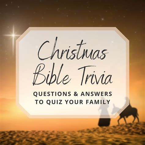 30 Christmas Bible Trivia Questions to Quiz Your Family