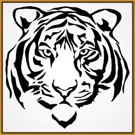 Dibujos de Caras de Tigres para Colorear | Fotos de Tigres Embroidery Designs, Embroidery Files ...