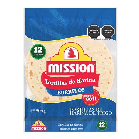 Tortillas de harina Mission burritos 12 pzas | Walmart