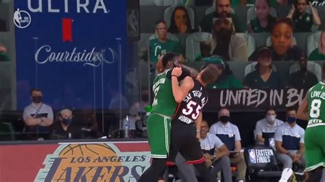 Jaylen Brown Elbows Duncan Robinson In The FACE, Gets Flagrant 1 | Celtics vs Heat Game 3 - YouTube