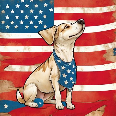 Fourth Of July Patriot Dog Art Free Stock Photo - Public Domain Pictures