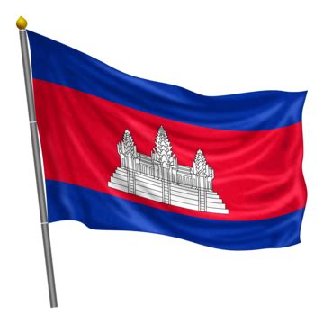 Cambodia Flag With Pole, Cambodia Flag Waving, Cambodia Flag Waving Transparent, Cambodia Flag ...