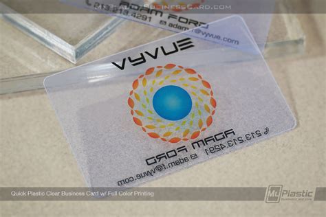 Quick Clear Plastic Business Cards | My Plastic Business Card