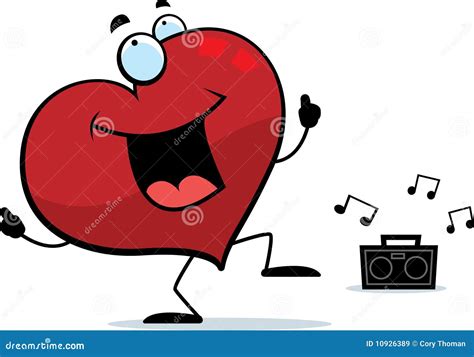 Heart Dancing stock vector. Illustration of music, shape - 10926389