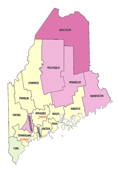 Maine: Population, percent change, 1990 to 2000