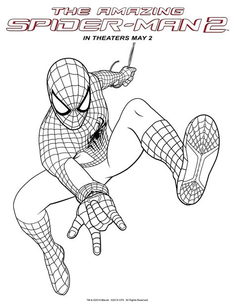 Out Of This World Spider Man Colouring Page Body Part Worksheet