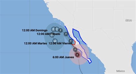 En vivo: Sigue la trayectoria actualizada del huracán Kay | Noticias ...