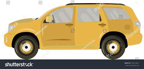 Van Isolated Side View Vector Illustration Stock Vector (Royalty Free ...