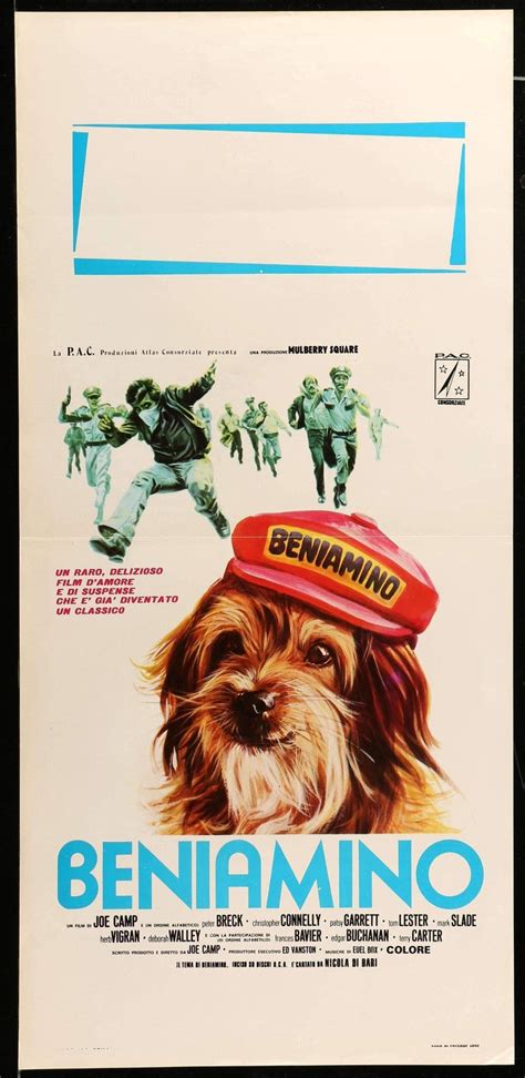 Benji (1974) Original Italian Locandina Movie Poster 13" x 28" - Original Film Art - Vintage ...