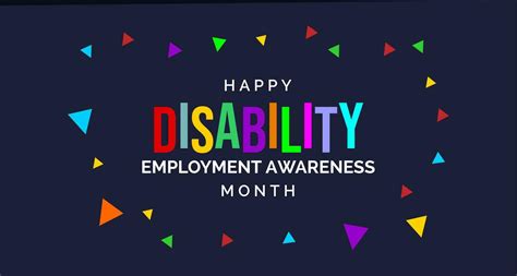 national disability employment awareness month... 25788805 Vector Art at Vecteezy