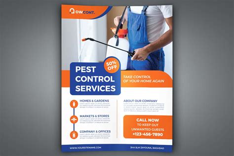 Pest Control Services Flyer Template | Worth to Buy