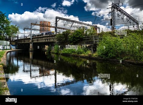 The River Aire in Leeds, Yorkshire. collection of colour + black and white images Stock Photo ...