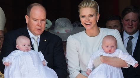 Monaco's Prince Albert and Princess Charlene baptize their twins | HELLO!