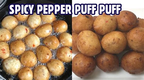 SPICY PEPPER PUFF PUFF //puff puff recipe for beginners// - YouTube