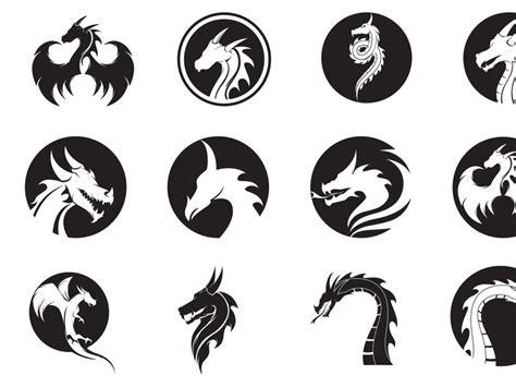 Dragon Head Logo Vector by Upgraphic ~ EpicPxls