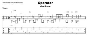 Jim Croce - Operator Guitar Lesson | Jerry's Guitar Bar