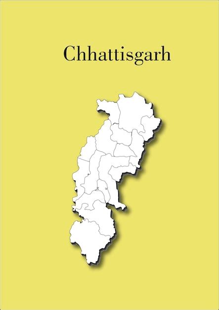 Premium Vector | Chhattisgarh map