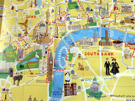 Printable Tourist Map Of London Attractions