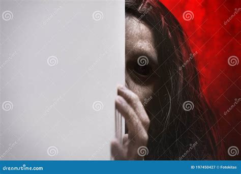 Scary Ghost Woman, Halloween Themes Stock Illustration - Illustration of demon, invitation ...