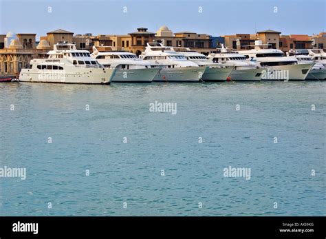 Port Ghalib, diving tourist ships, Red Sea, Egypt Stock Photo - Alamy